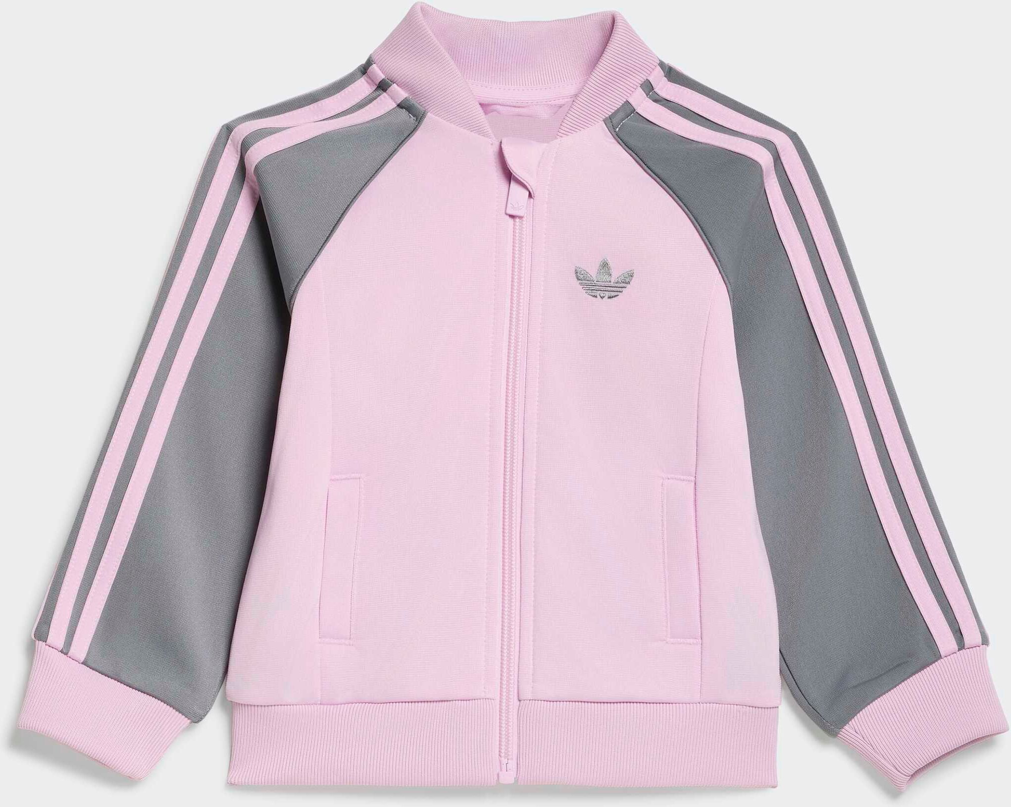 Trainingsanzug ADIDAS ORIGINALS "SST", Kinder, Gr. 86, orchid fusion, Obermaterial: 100% Polyester, Sportanzüge Trainingsanzug orchid fusion 86