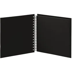 Fotoalbum Whire-O 60 Seiten 180x180mm schwarz/schwarz
