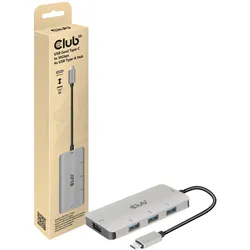 Club 3D USB Gen 2 Typ-C auf 10Gbps 4x USB Typ-A Hub 100 Watt