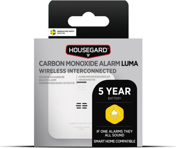 Housegard Ca150 Luma Trådløs Kulilte Alarm