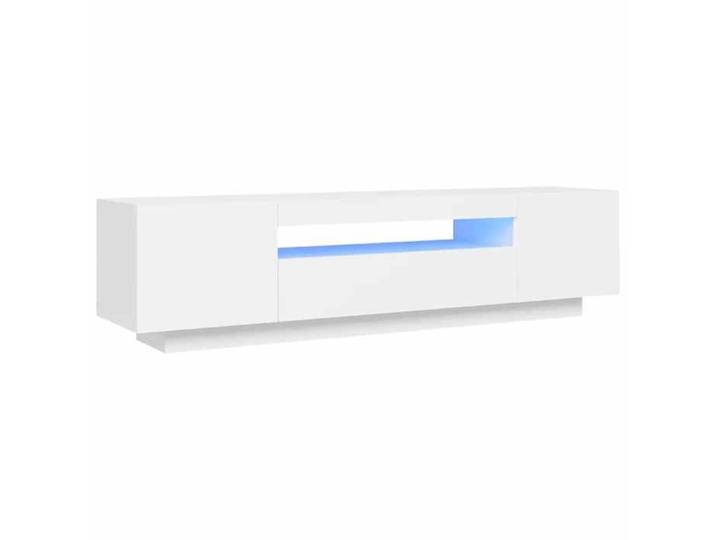 Console TV VENT-FLASH - Banc TV Meuble TV - avec lumières LED blanc 160x35x40 cm - Meuble de Salon（31843）ZLH