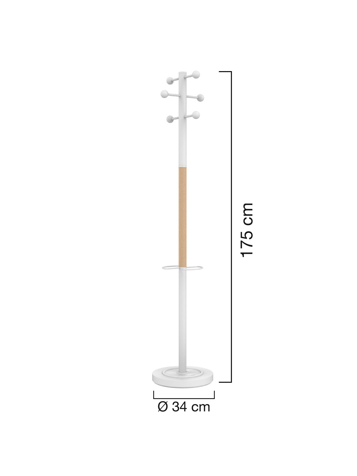 Unilux Access Coat Stand white
