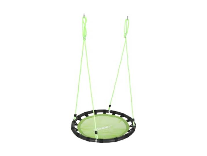 Relaxdays Balançoire nid d'oiseau Rond 80 cm à Suspendre Panier Enfant Adulte Jardin extérieur 100 kg