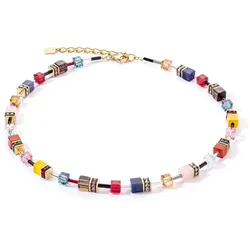 Coeur de Lion 4905/10-1592 Damen-Kette GeoCUBE Multicolor Energy