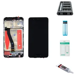 Huawei P10 Display (mit Rahmen) schwarz - Premium-Set