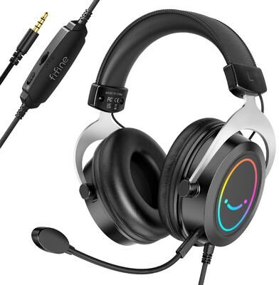 Universal Stock Ampli Game RGB Gaming Headset With Detachable Mic For PC Xbox Switch Ampli Game RGB Gaming Headset With Detachable Mic For PC Xbox Switch