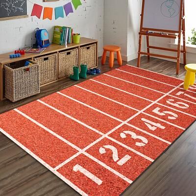 LightInthebox European Cup Football Field Carpet, Living Room Rug, Bedroom Bedside Carpet, Indoor Sports Field Carpet, Green Field Carpet