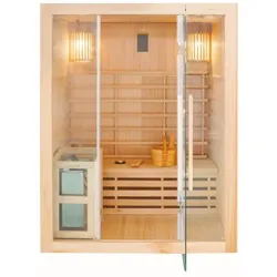 Neuesbad finnische Sauna 150x120 x190cm, Hemlock, 3 Personen NB1J601201