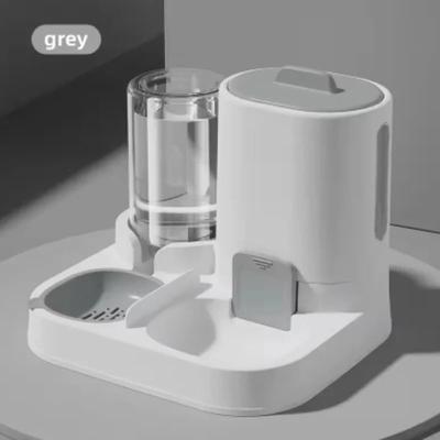 Uplift Essentials 2 in 1 Pet Food And Water Station gray