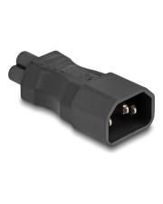 Delock Netzadapter IEC 60320 C14 auf C5 Stecker Buchse 2.5 A gerade Schwarz (80468)