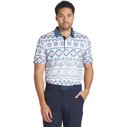 Puma Polo Fair Isle, weiss/blau