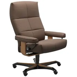 Stressless Bürostuhl David Office Leder Braun Batick Mole M (Medium)