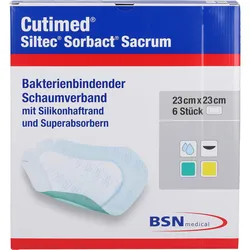 Cutimed Siltec Sorbact Sacrum B 23x23cm 6 ST