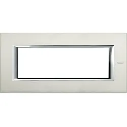 Legrand HA4806XC Abdeckrahmen AXOLUTE: 6 Module, Farbe: Aluminium, gebürstet