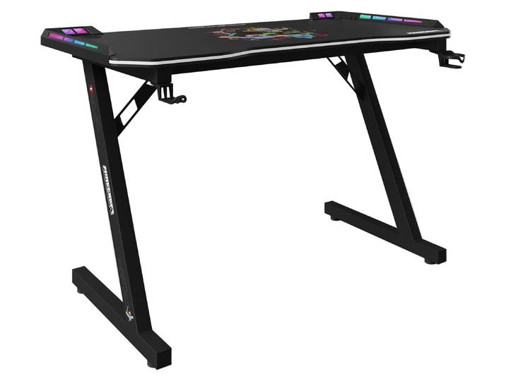 MINECRAFT - bureau\, table de bureau\, table de jeu\, meubles au design sombre et aux éléments lumineux