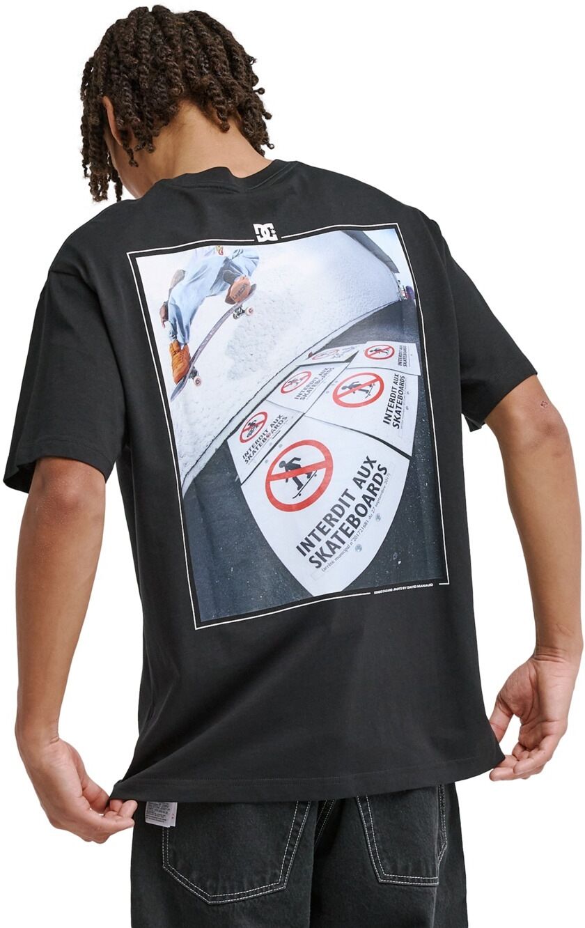 T-Shirt DC SHOES "No Skateboard Allowed", Herren, Gr. XL, schwarz, Obermaterial: 75% Baumwolle, 25% Baumwolle., Shirts T-Shirt