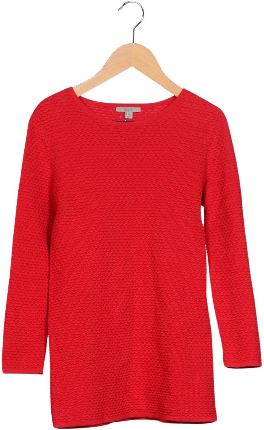 COS Damen Pullover, Rot, Gr. XS, Baumwolle - Second Hand