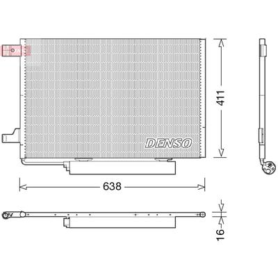 DENSO Kondensator, Klimaanlage DCN17006 für Mercedes
