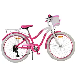 VOLARE Jugendfahrrad Lovely 24 Zoll, rosa