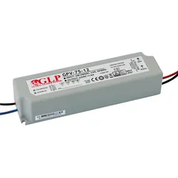 GLP GPV-75-12 - LED-Netzteil, 72 W, 12 V DC, 6 A, TÜV-geprüft, IP67