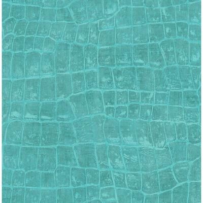 Seabrook Designs Curacao Faux Crocodile Unpasted Wallpaper