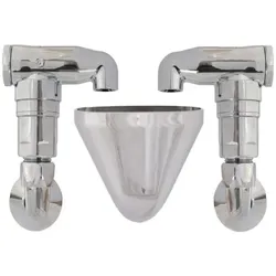 Schlösser Rohrbelüfter Bauform E 0082031550001 2-fach, DN 15, 1/2 x 1 x 1/2", verchromt