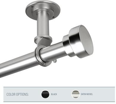 InStyleDesign Beret 1 inch Diameter Ceiling Curtain Rod/ Room Divider