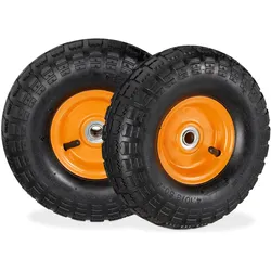 Relaxdays, Transportwagen, 2x Sackkarrenrad (136 kg)