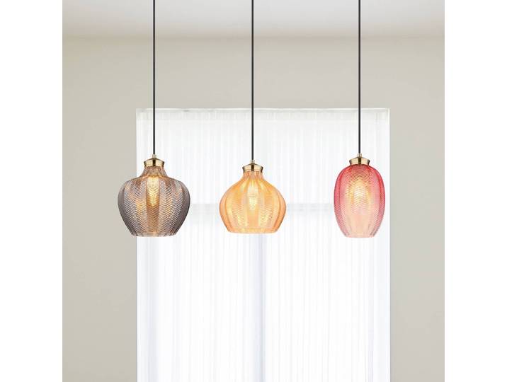 Globo Glas Hängelampe Jessica, dimmbar, Multicolour, für Wohn- / Esszimmer, Glas, Pendelleuchte