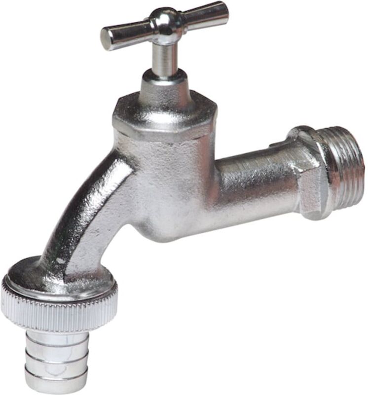 floraworld Wasserhahn Messing AG D 3/4Z Tülle 3/4Z mit Auslauftülle (20416)