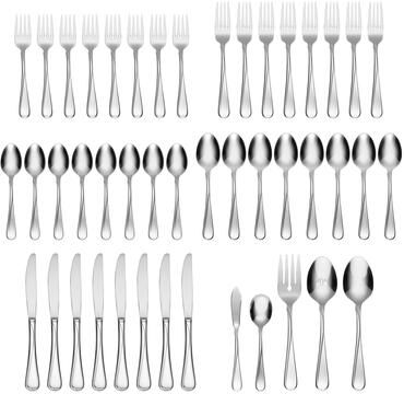 Oneida Flight 45-Piece Everyday Flatware Set, Service For 8 - 45-Piece Set