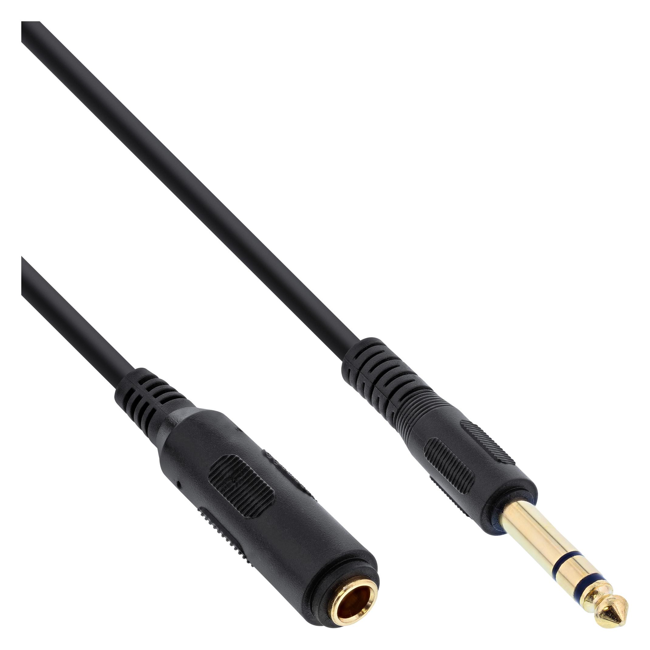 InLine Kopfhörerverlängerung (3 m, 6.3mm Klinkenkabel) (99973)