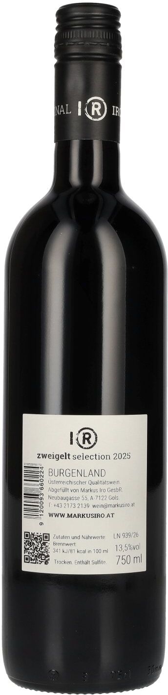 Markus IRO IRO Zweigelt Selection 2025 13,5% Vol. 0,75l