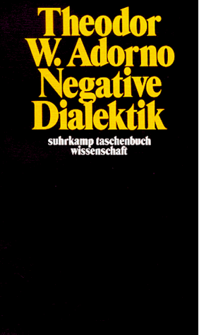 Adorno, Theodor W. - Negative Dialektik - Preis vom 15.10.2026 23:06:25 h