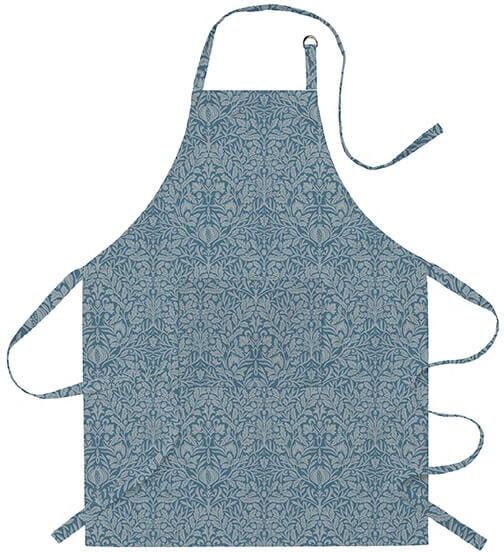 William Morris Acorn Blue Cotton Apron