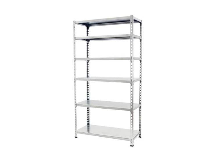 Simon Rack Metallregal 2500x1200x400 mm - Simonclick 6 Höhen, Metallablage, Biegepunkt 200 kg, Korrosionsschutzlackierung, Klicksystem-Montage, Verzinkt