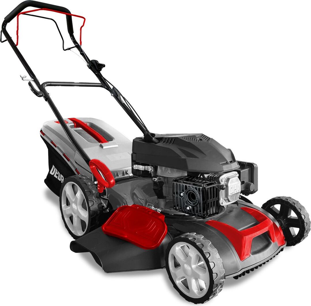 Benzin Rasenmäher mit Antrieb 460 mm Schnittbreite, 3600 W, Mulchfunktion, 60 L Fangkorb