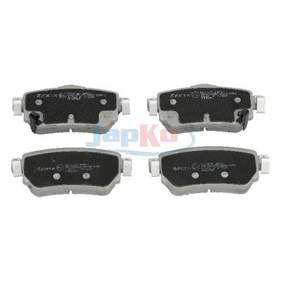 JAPKO Bremsbelagsatz, Scheibenbremse 51107 Hinterachse für NISSAN RENAULT SAMSUNG