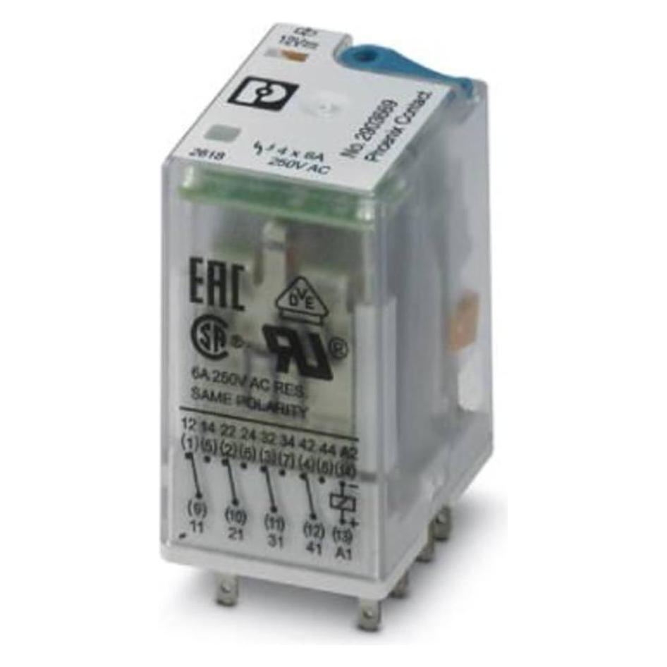 Phoenix Contact REL-IR4 Plug In Power Relay 12DC/4X21AU (2903669)