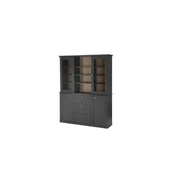Buffetschrank   ¦ schwarz ¦ Maße (cm): B: 158 H: 201