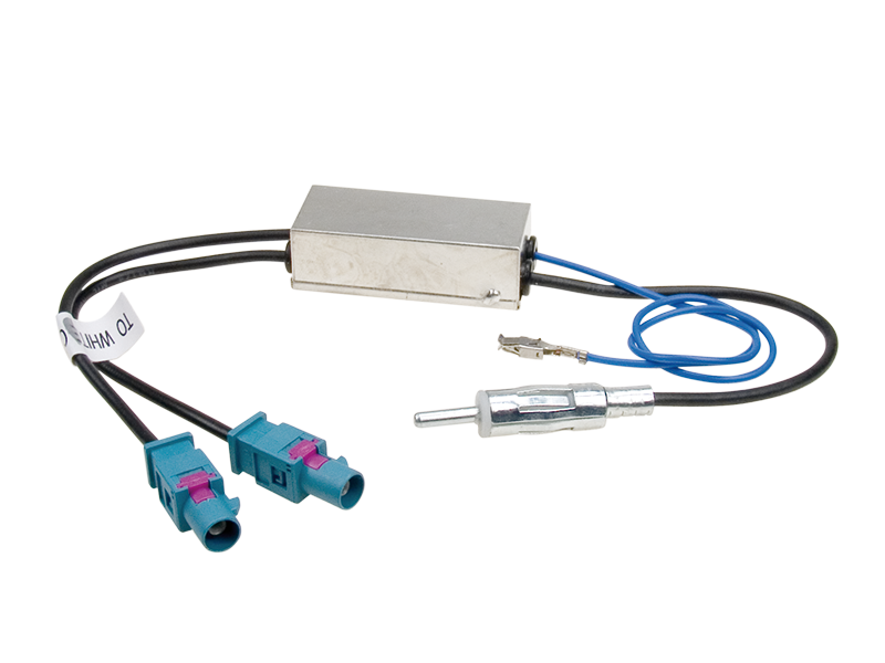 ACV Audi / Seat / Skoda / VW DIN-Antennenadapter 2x Fakra (Z) mit Phantomeinspeisung und Diversity