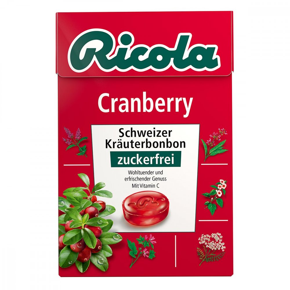MARVECS GmbH Ricola ohne Zucker Box Cranberry Bonbons 02922353