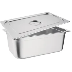 Gastronoble Vogue GN-Behälter GN1/1 - 20cm - 28L - 1 Behälter incl. Deckel - Edelstahl