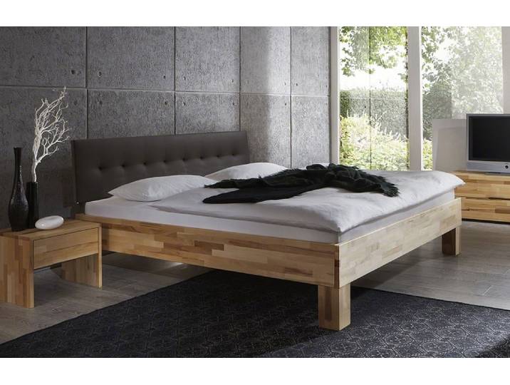 Holzbett massiv Daisy , Kernbuche geölt , 100x220 , Kopfteil 4