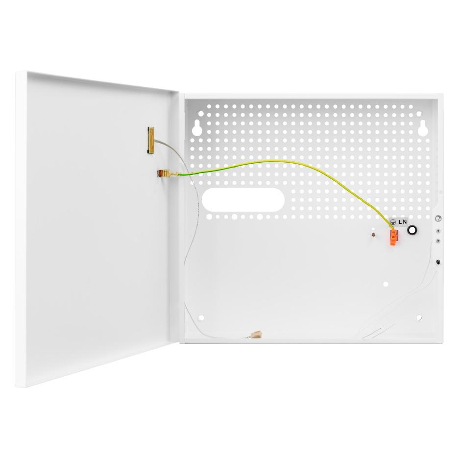 BCS BCS-F Weisse Stahl-Wandmontagegehäuse 300x320x90mm mit Sabotageschutz und Platz für Batterien (BCS-F)