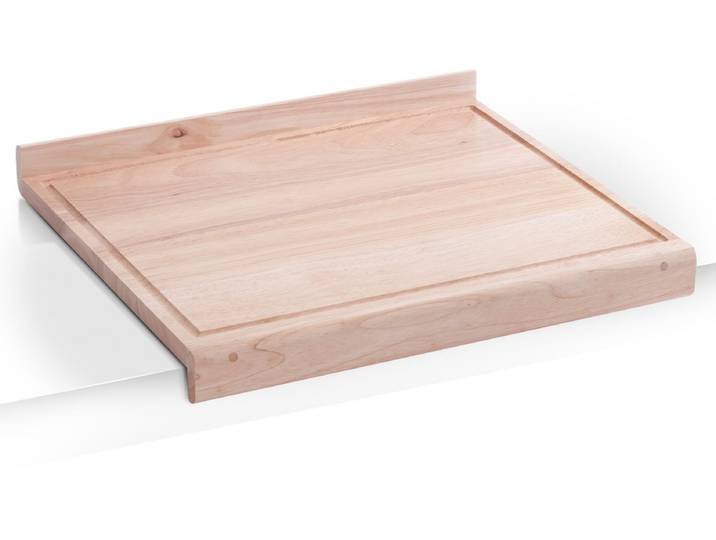 Tranchierbrett ZELLER PRESENT, beige (natur), B:41cm H:5cm L:48cm, Massivholz, Schneidebretter, Tranchierbrett, auch als Backbrett geeignet