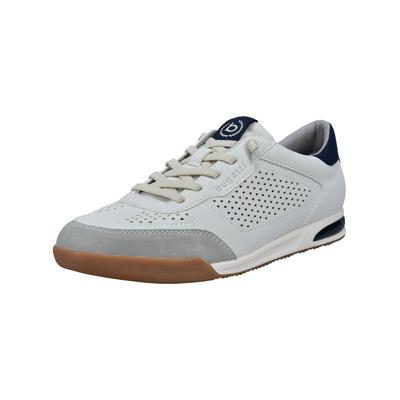 Sneaker BUGATTI "bugatti Sneaker Lederimitat", Herren, Gr. 44, weiß, Lederimitat, Schuhe Sneaker