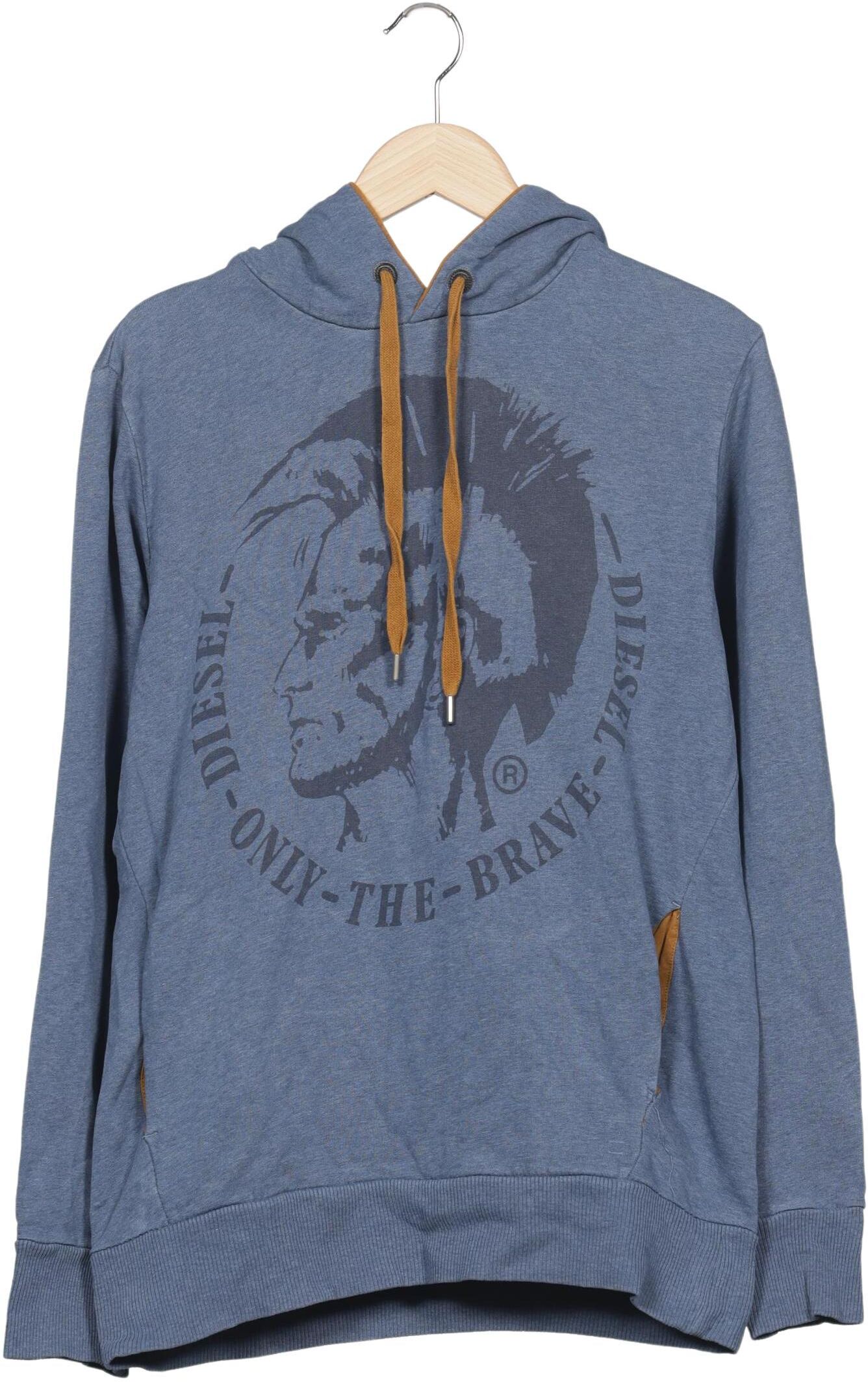 Diesel Herren Kapuzenpullover, Blau, Gr. M, Baumwolle - Second Hand