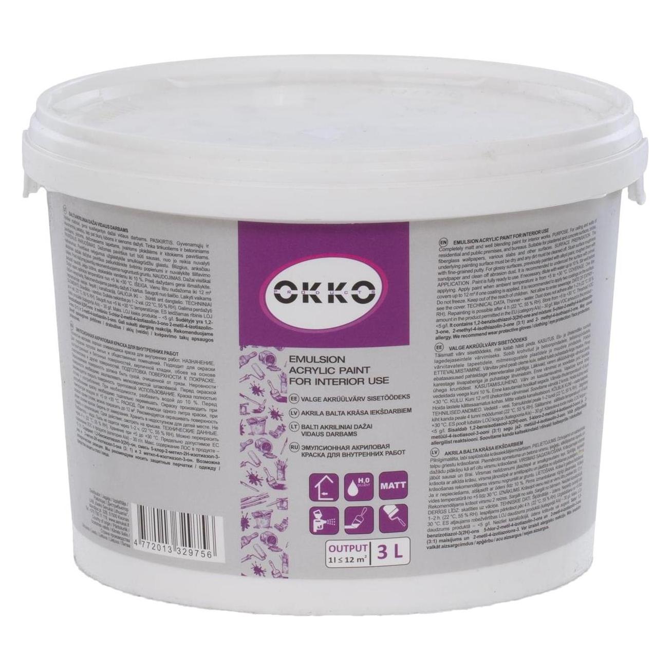 Okko Paint Acrylic 3l (3000 ml) (36517411)
