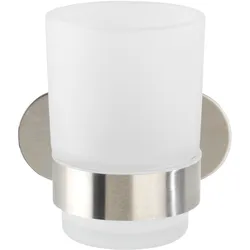 Zahnputzbecher BOSIO (DH 10x9,50 cm) - silber - DH 10x9,50 cm